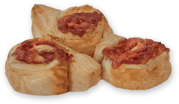 Koktel pecivo pizza pužić - ispečeno